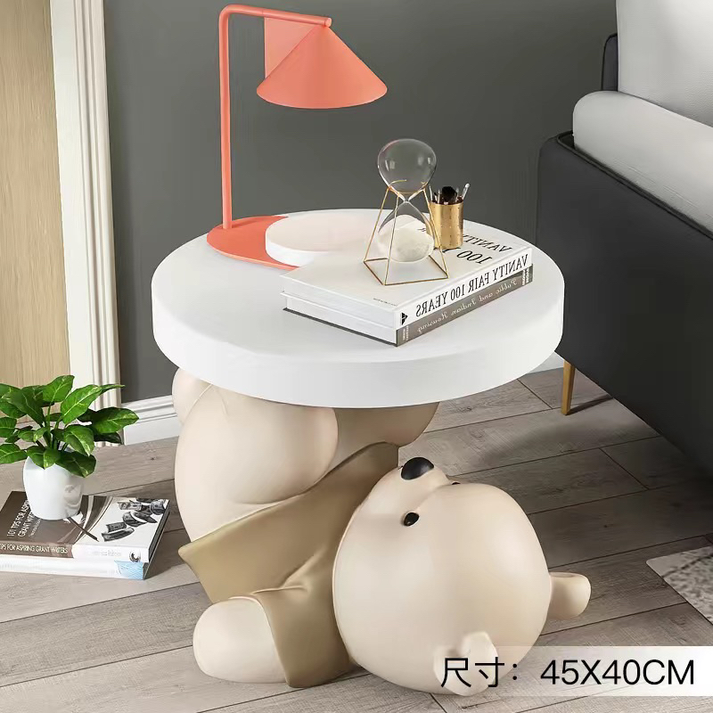Ghế nhỏ-bàn nhỏ hình gấu decor siêu xinh 😻mua 1 được 2