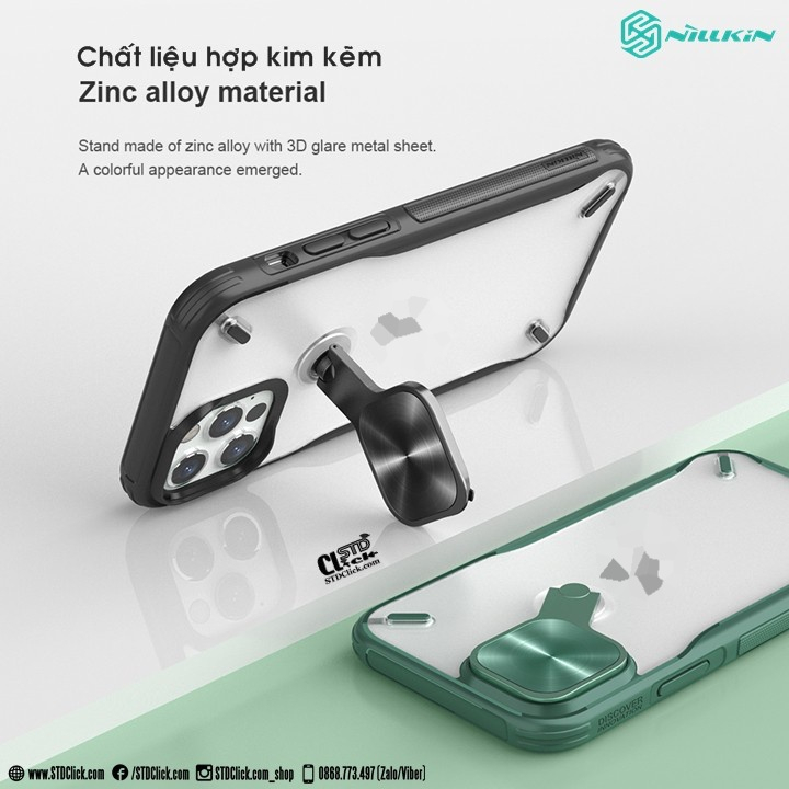 ỐP LƯNG IPHONE 12 - 12 PRO NILLKIN CYCLOPS CÓ STANDEE CHÍNH HÃNG HÀNG CHUẨN