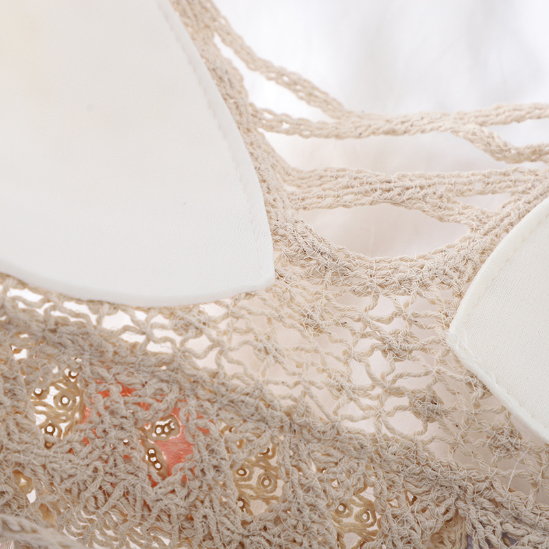 Áo bra đi biển bikini len móc, Đồ bơi mùa hè 2023