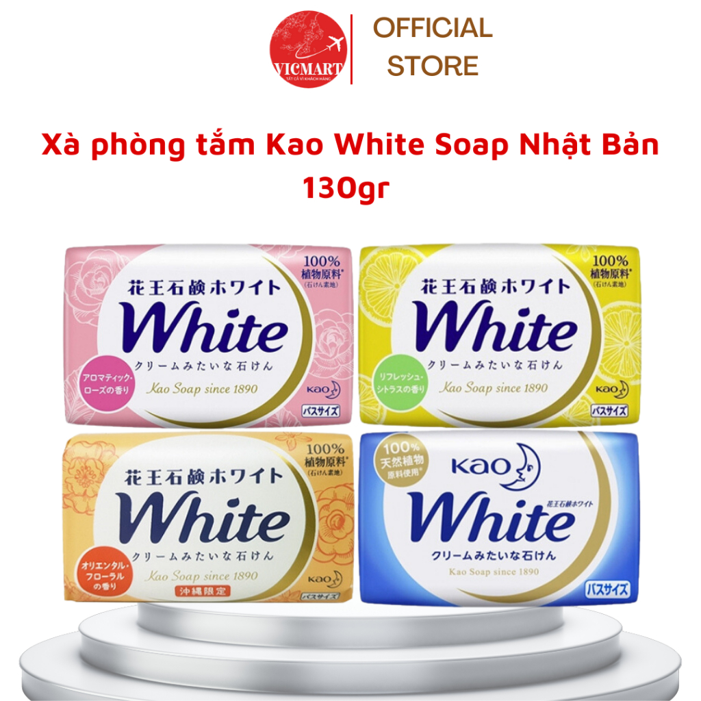 Xà phòng Kao White 130g Nhật Bản (đủ 4 màu)
