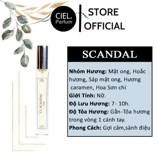 Nước hoa nữ CL SCANDAL Edp chính hãng CIEL Parfum 12ml phong cách gợi cảm, sành điệu