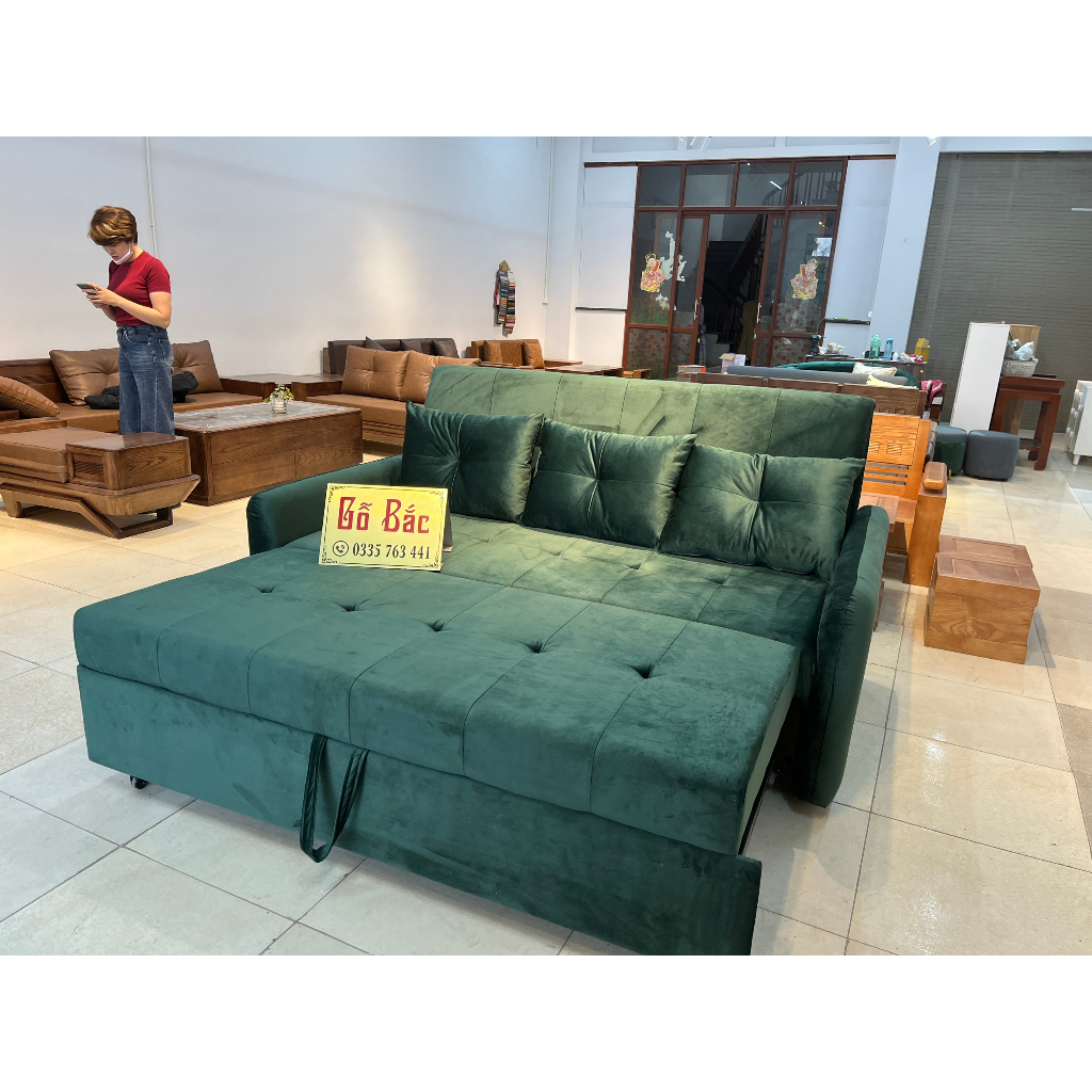 HÀNG CHÍNH HÃNG - ghế sofa giường, sofa bed thiết kế thông minh có thể gấp gọn kích thước 2m x 1m8