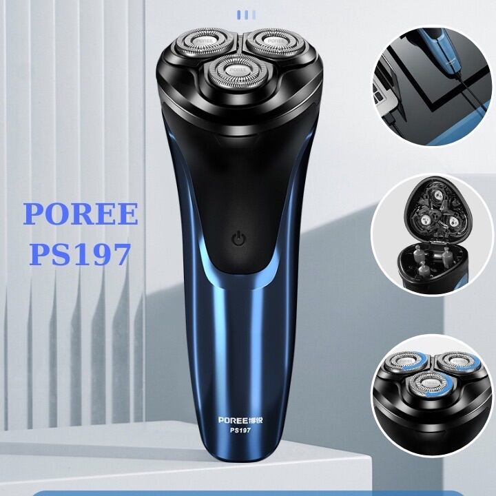 Máy cạo râu 3 lưỡi Poree PS197