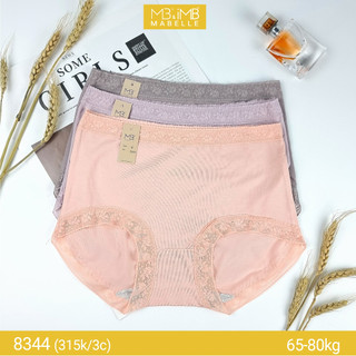  Quần lót nữ cotton kháng khuẩn cạp cao bigsize MB 8344 set 3 màu