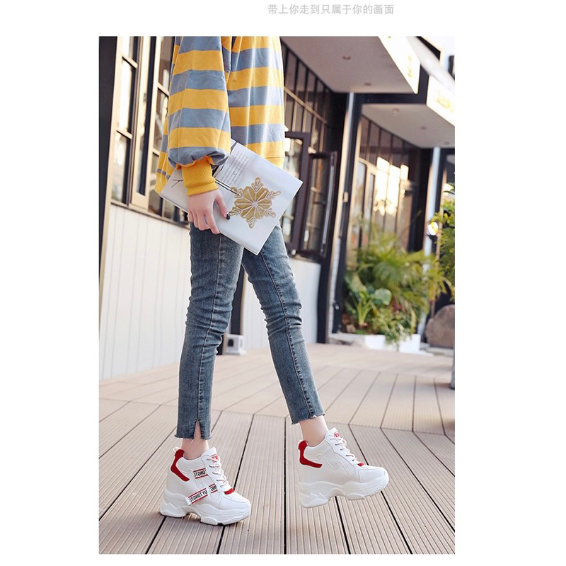 Giày thể thao thời trang độn đế 10,5cm