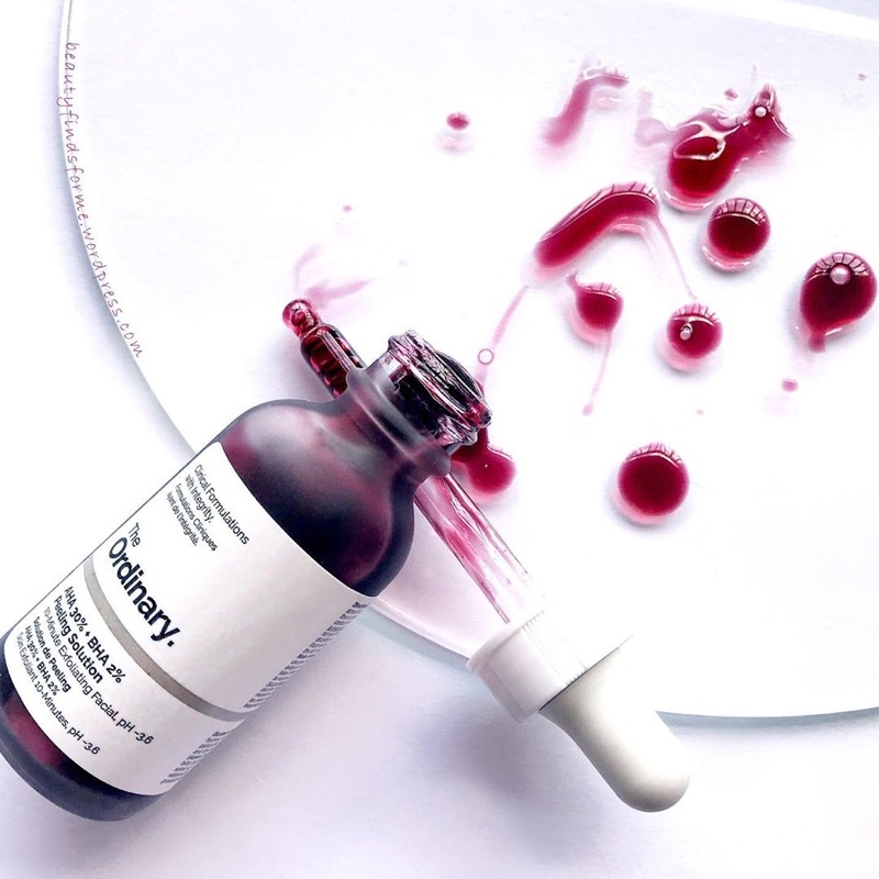 The Ordinary AHA 30%+BHA 2%  30ml Tinh chất Peel da Peeling Solution 30ml dành cho mọi loại da giúp loại bỏ thế bào chết