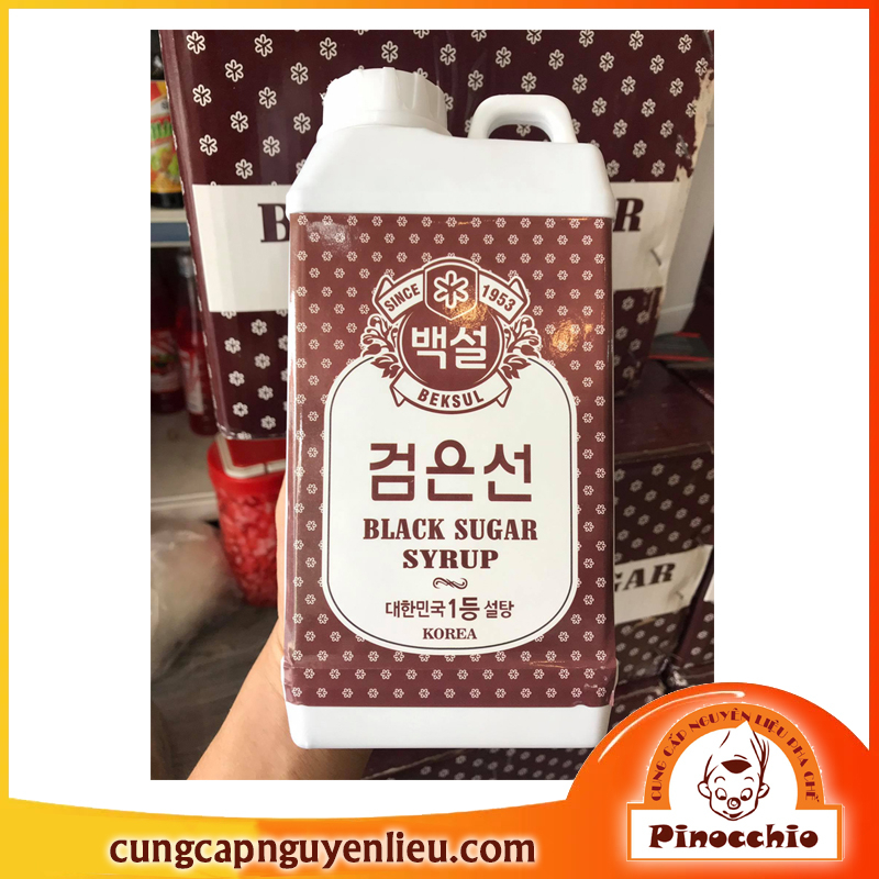 SYRUP ĐƯỜNG ĐEN CHAI 1 LÍT HÀN QUỐC