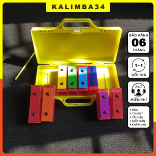 Đàn mộc cầm 8 thanh rời hợp kim nhôm KL34, Đàn xylophone 8 phím nhiều màu dễ dàng tháo lắp âm vang tiện dụng