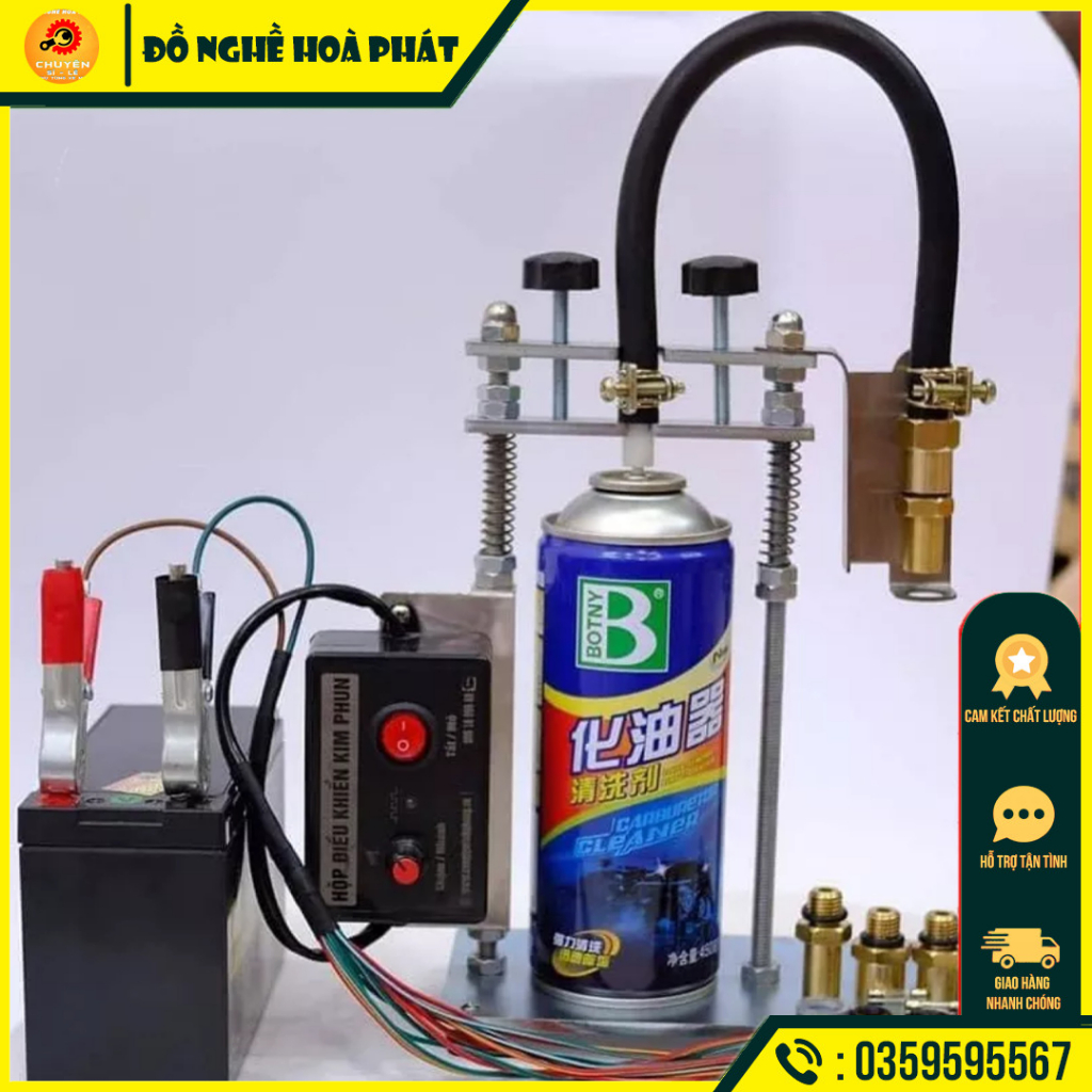 Bộ Xúc Rửa Kim Phun Xe Máy, Dụng Cụ Vệ Sinh Kim Phun