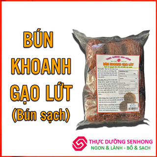 Bún khoanh gạo lứt đỏ vụ 6 Tháng (500gr) Bún sạch từ nguyên liệu đến cách chế biến bảo quản.
