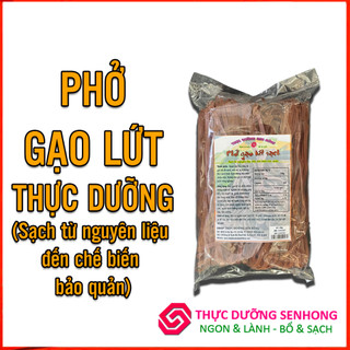 Phở gạo lứt đỏ vụ 6 tháng (Sợi 5mm - 500gr) Phở sạch từ nguyên liệu đến cách chế biến bảo quản