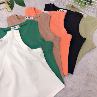 Áo thun ba lỗ Croptop dáng ôm nữ ( BL A.H )