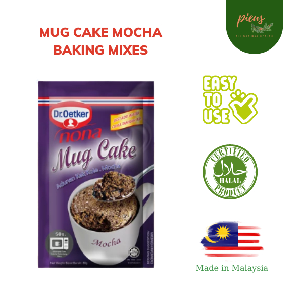 Bột Làm Bánh Mocha | Mug Cake Mocha Dr.Oetker Nona 50g - Bột làm bánh trộn sẵn - Thương hiệu Đức | Sản xuất Malaysia