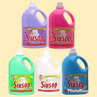 Nước xả mềm vải Siusop can 3,5kg 3X Đậm đặc, nước xả vải của công ty Mỹ Hảo
