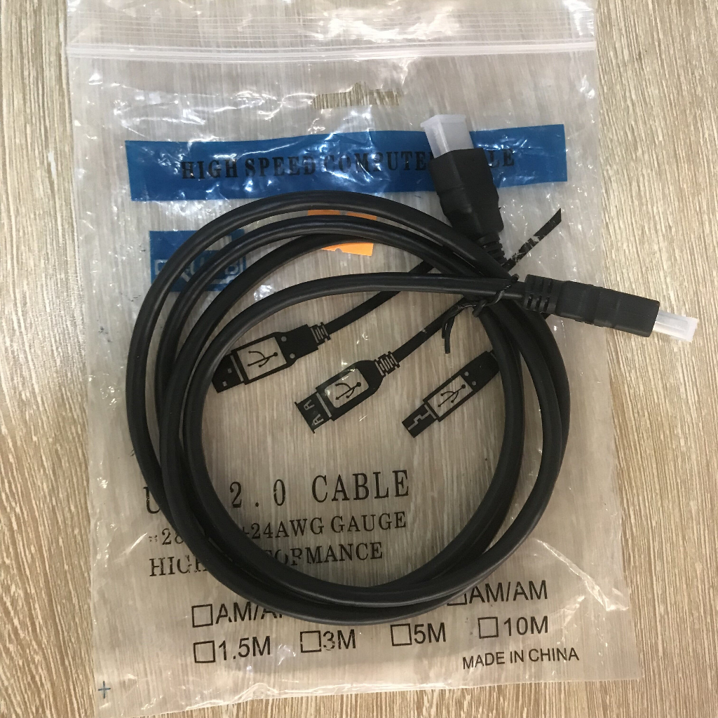 Dây cáp USB kéo dài 5M 3M 1.5M chống nhiễu