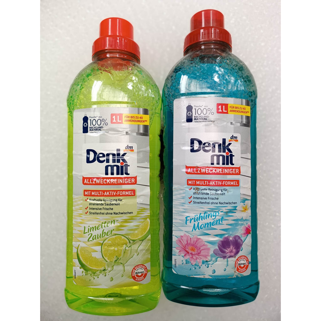 Nước lau sàn cao cấp Denkmit dung tích 1L hương hoa/ hương chanh thơm mát, hàng nội địa Đức.