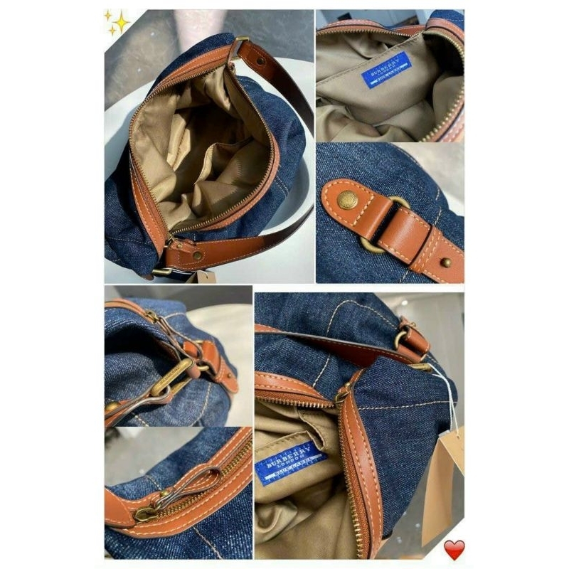 Túi xách Bur.ber.ry kẹp nách Jeans siêu hot