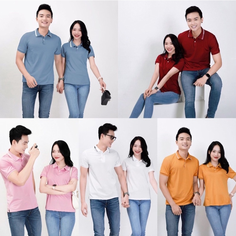 Áo thun Polo Nam, Nữ chuẩn form, sang trọng lịch sự nhiều màu sắc chất vải Cotton co giãn