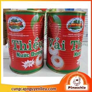 Vải thiều đóng lon ngọc hà 565g