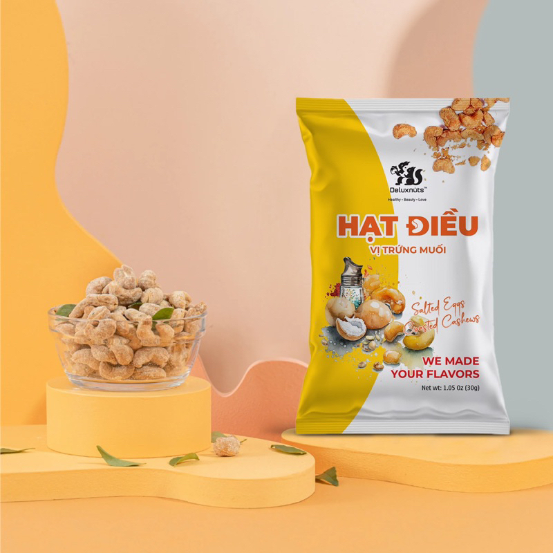 HẠT ĐIỂU VỊ TRỨNG MUỐI 30g