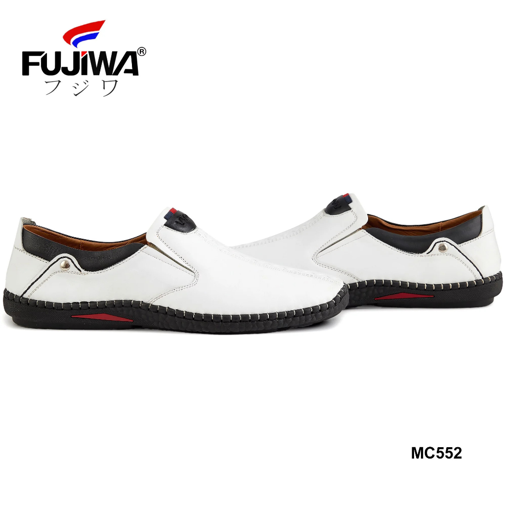 Giày Lười Da Bò Nam FUJIWA - MC552. Da Thật Cao Cấp, Đế Cao Su Non. Form Giày Chuẩn Size. Size:  38, 39, 40, 41, 42, 43