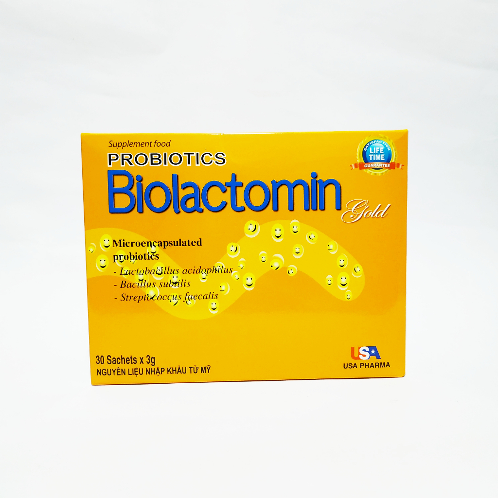 Men Biolactomin Gold - Cân Bằng Hệ Tiêu Hóa Đường Ruột, Chống Táo Bón, Kích Thích Ăn, Tăng Cường Sức Đề Kháng - H 30 Gói