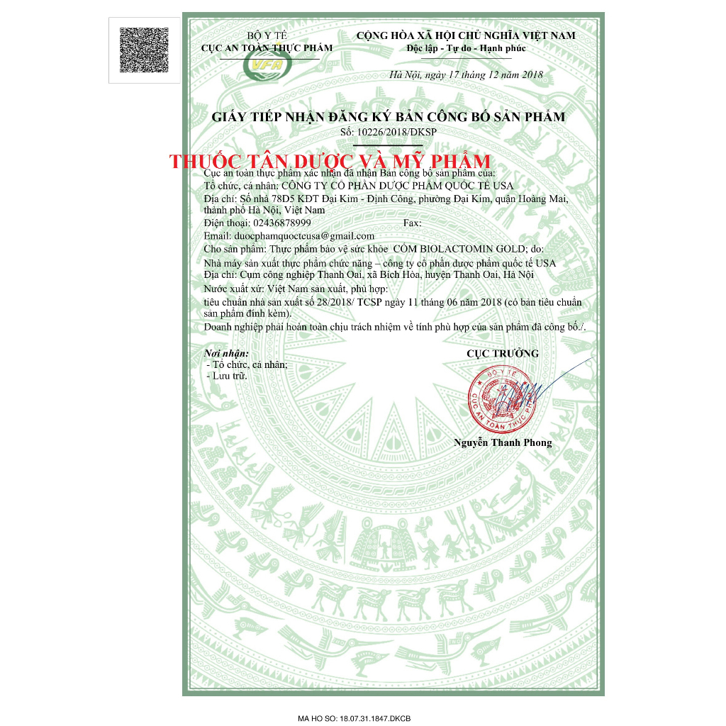 Men Biolactomin Gold - Cân Bằng Hệ Tiêu Hóa Đường Ruột, Chống Táo Bón, Kích Thích Ăn, Tăng Cường Sức Đề Kháng - H 30 Gói