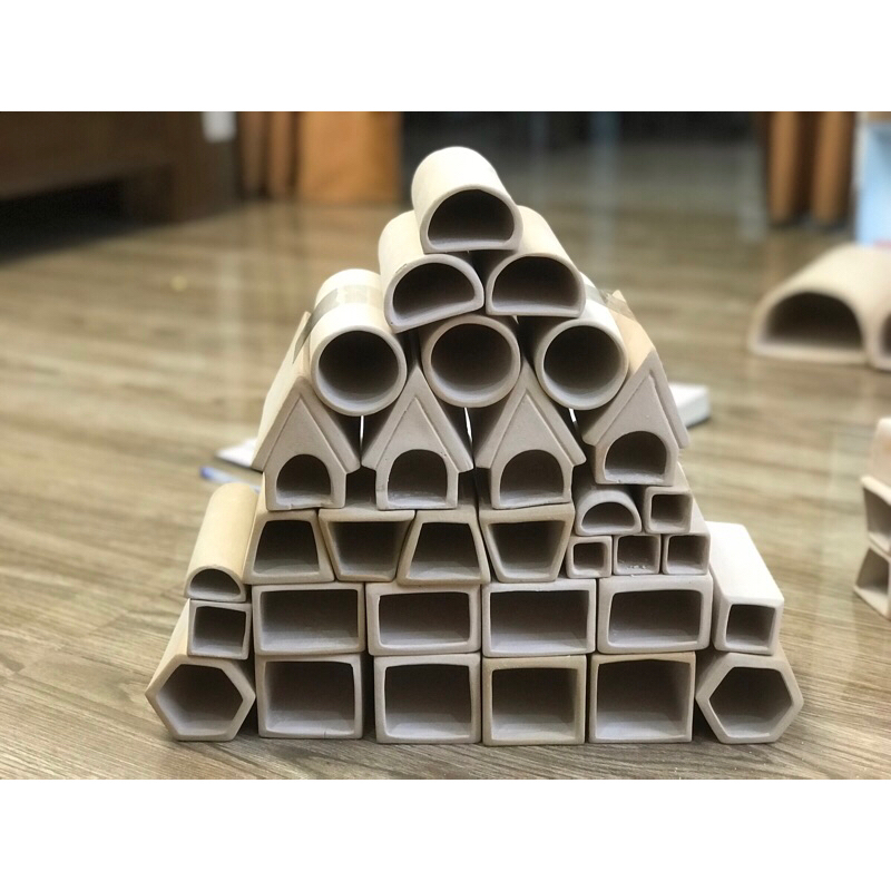Hang gốm vuông nhỏ cho các loại cá nấp hang