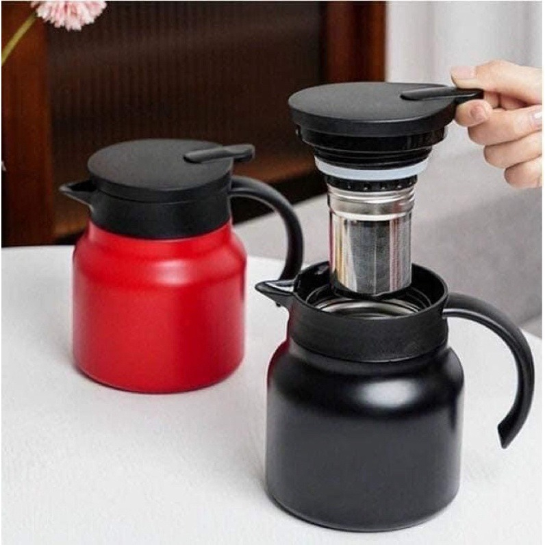 Bình trà giữ nhiệt có lõi lọc trà, chất liệu inox 316 cao cấp dung tích 1000ml giữ nóng 12h | BigBuy360 - bigbuy360.vn