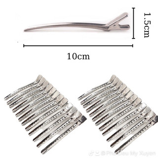 Kẹp mỏ vịt làm tóc Kẹp mỏ vịt inox CONTROL CLIP 1 vĩ 12 cái ⚡GIÁ RẺ⚡bám hặt tóc không trượt bắt tóc tạo dợn tóc dợn sóng