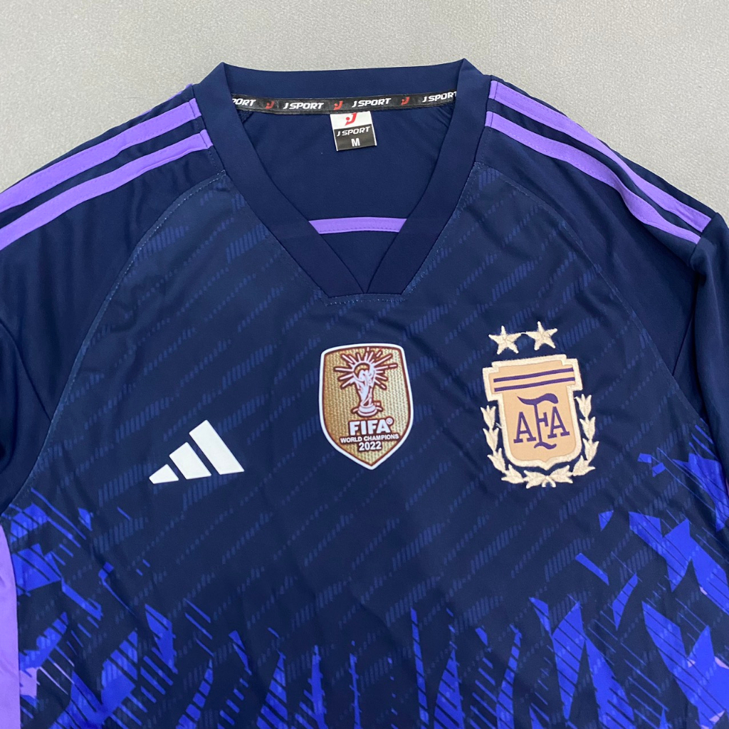 Bộ quần áo bóng đá Argentina xanh tím DÀI TAY FLG WC2022