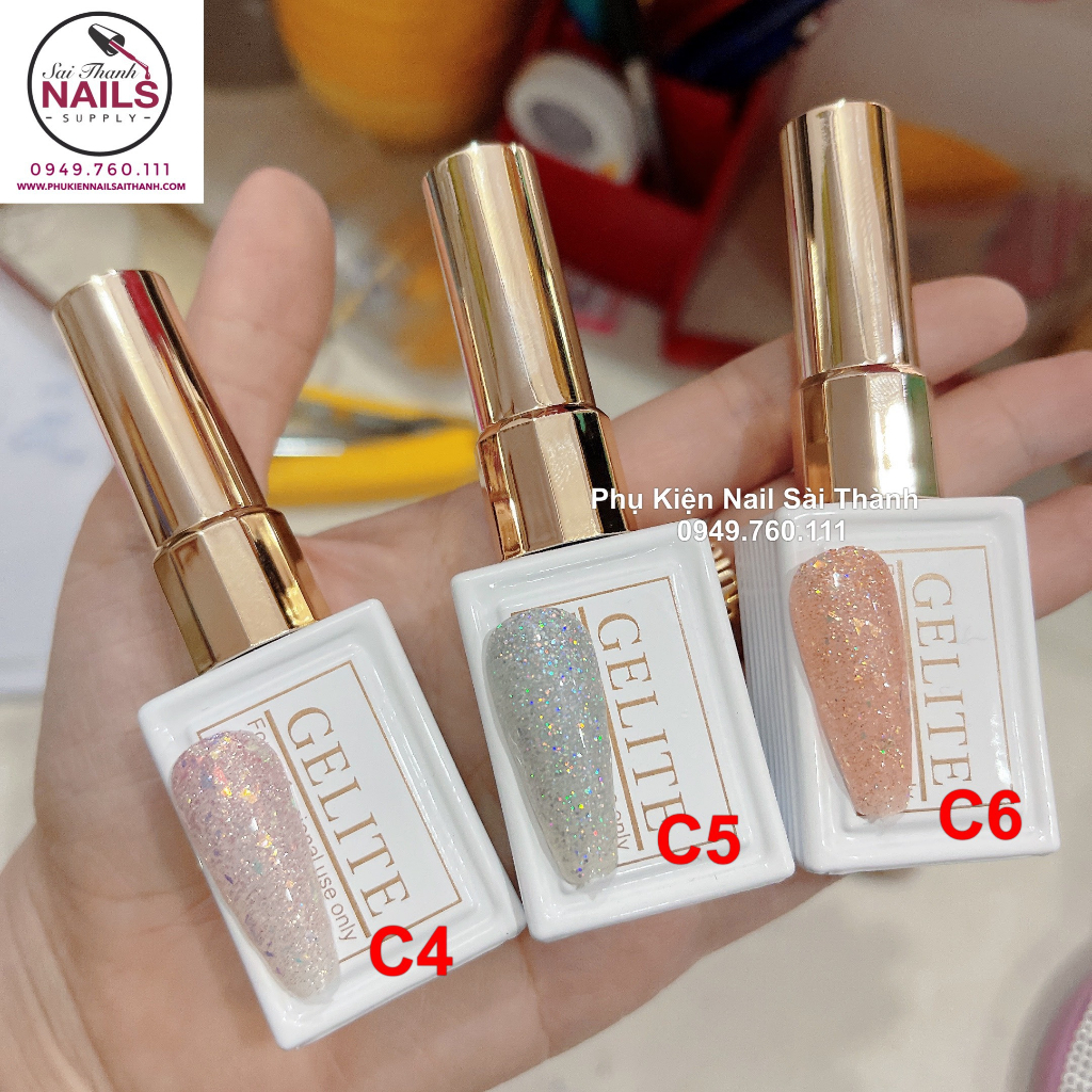 Top gel thạch kim tuyến Gelite