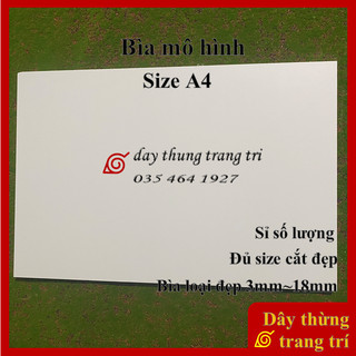 Bìa mô hình, bìa fomex, A4, fomex làm mô hình, handmade, trang trí, decor
