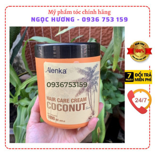 HẤP Ủ PHỤC HỒI SIÊU MƯỢT COCONUT HAIR CARE CREAM ALENKA 1000ML