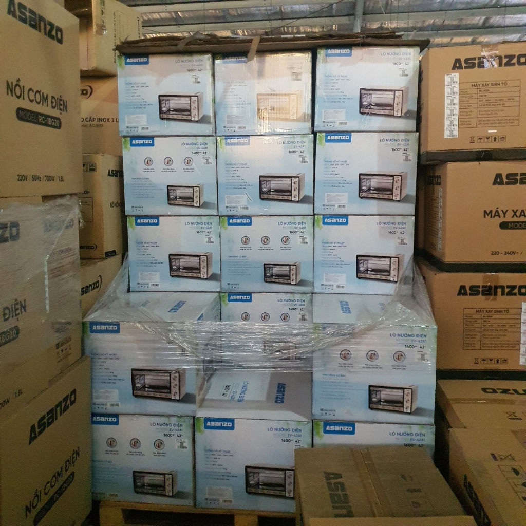 Lò Nướng Điên Asanzo Dung Tích Lớn 42 Lít EV-42A1 Công Suất 1500W- Gia Dụng Linh Nhi