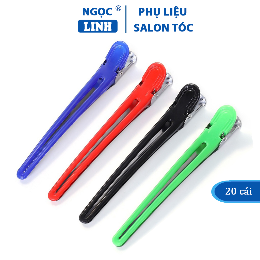 Kẹp mỏ vịt làm tóc nhựa, kẹp tóc mỏ vịt Inox