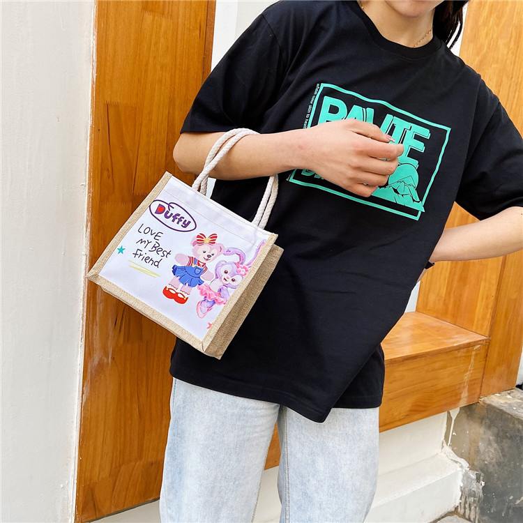 Túi tote cói mini đi biển nữ đẹp đi chơi thời trang dễ thương cute cá tính phong cách Vintage TVA11 Zavana