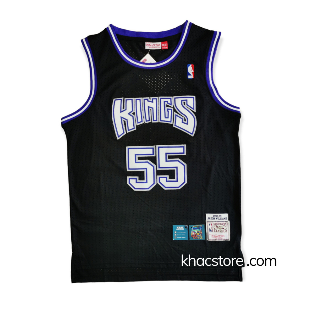 Áo bóng rổ Nba BR Kings Đen 55 Jordan jersey Áo ba lỗ nam nữ unisex over size big hiphop kpop gym
