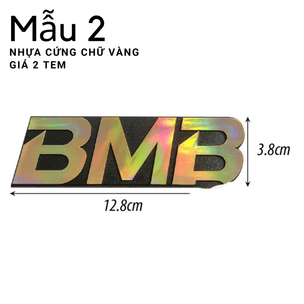 Tem Loa BMB - Logo Loa - Tem Dán Loa BMB Nhiều Mẫu - Bộ 2 Tem