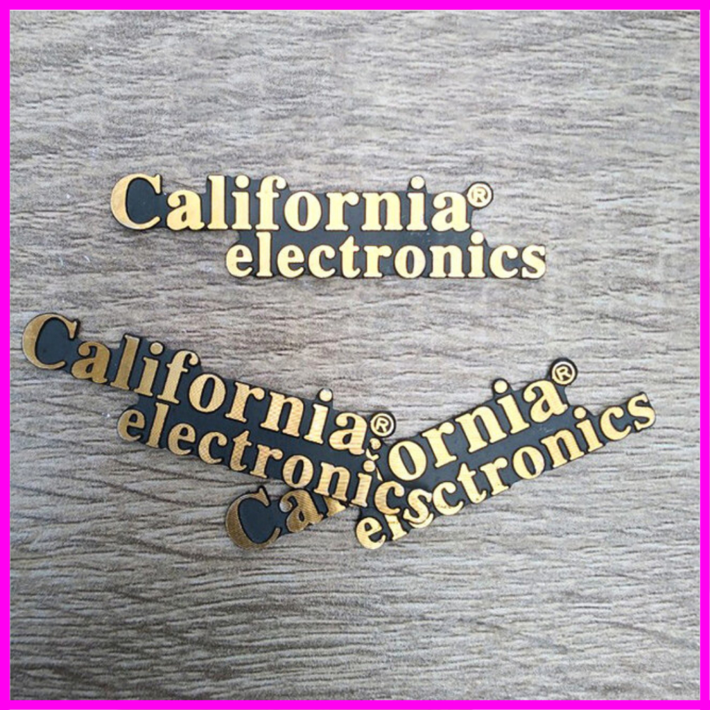 TEM CALIFORNIA ELECTRONICS NHÔM DÁN LOA, AMPLY, GIÁ 2 TEM