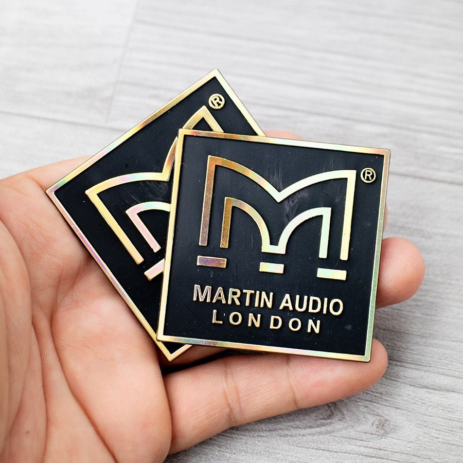 Tem Loa Martin Chữ Vàng Vuông 5cm