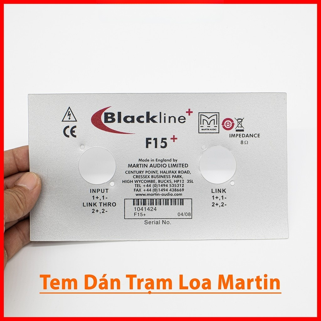 Tem Loa Martin Dán Trạm Loa Phía Sau ( giá 1 tem )