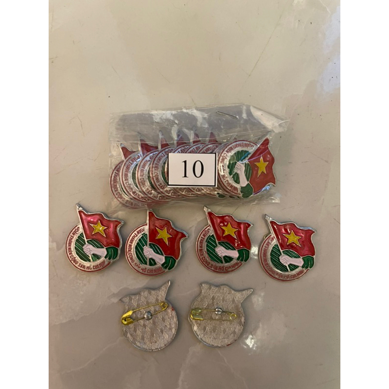 combo 10 huy hiệu đoàn (cài áo) deal sock 2k