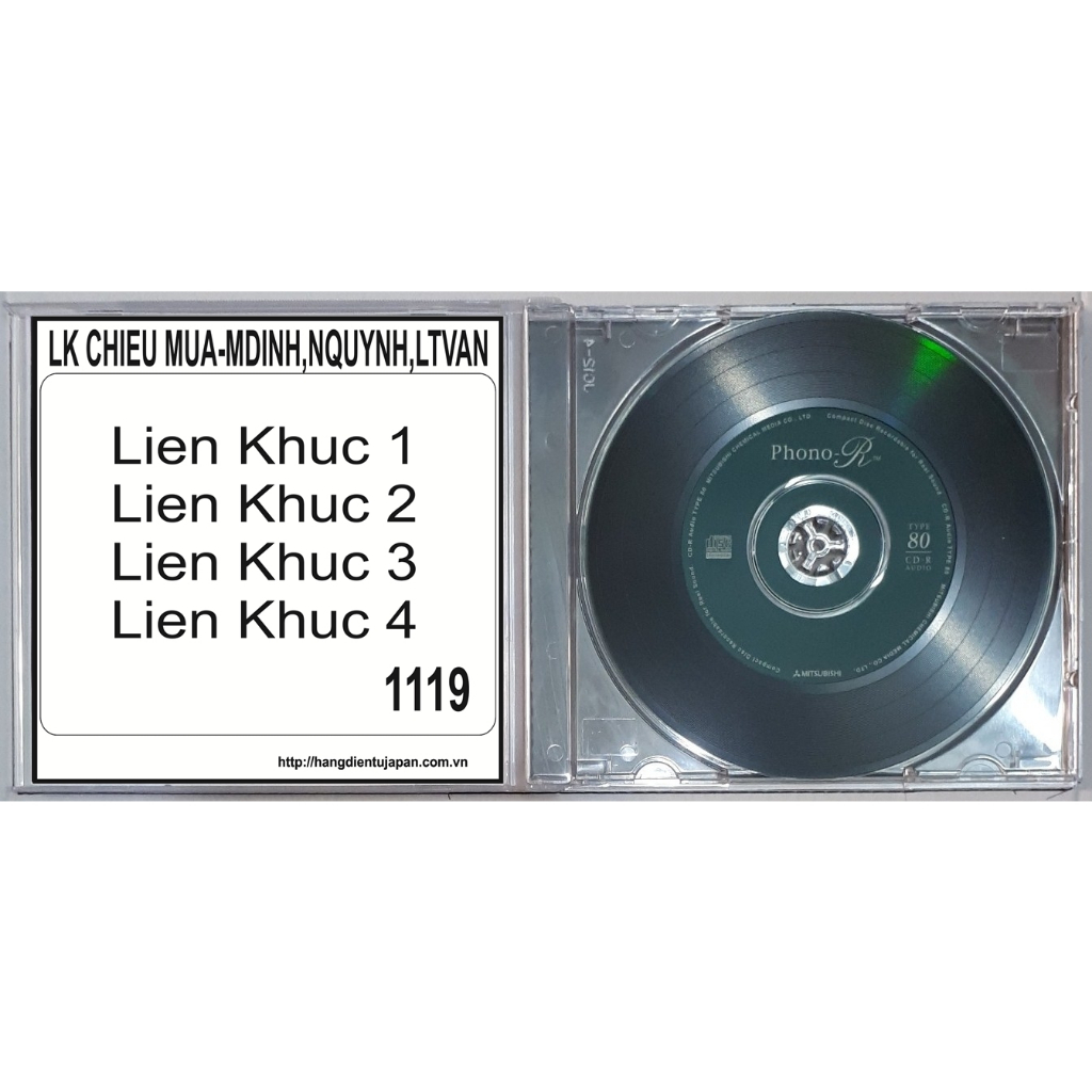 ĐĨA CD 1119.Asia 073 - Lk chieu mua - MDinh, NQuynh, LTVan chất lượng cao