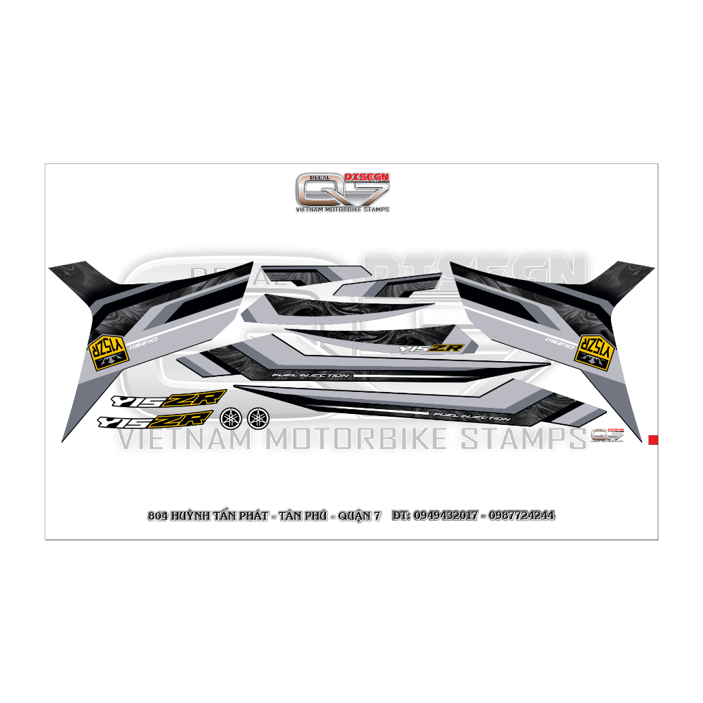 Tem rời EXCITER 150 - zả zin 2022 - áp dụng nhiều màu - tydecal6666