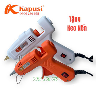 Dụng cụ bắn keo nến silicon cầm tay Kapusi, máy bắn keo nến 20W, 60W