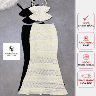 Set xốp 2 dây váy đuôi cá - carotshop