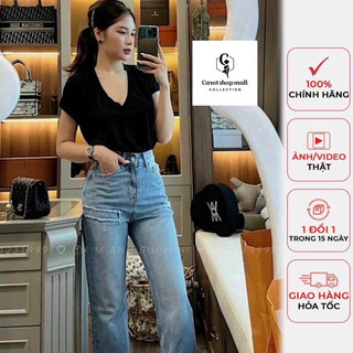 Áo thun giấy cổ tim cuộn - CAROTSHOP