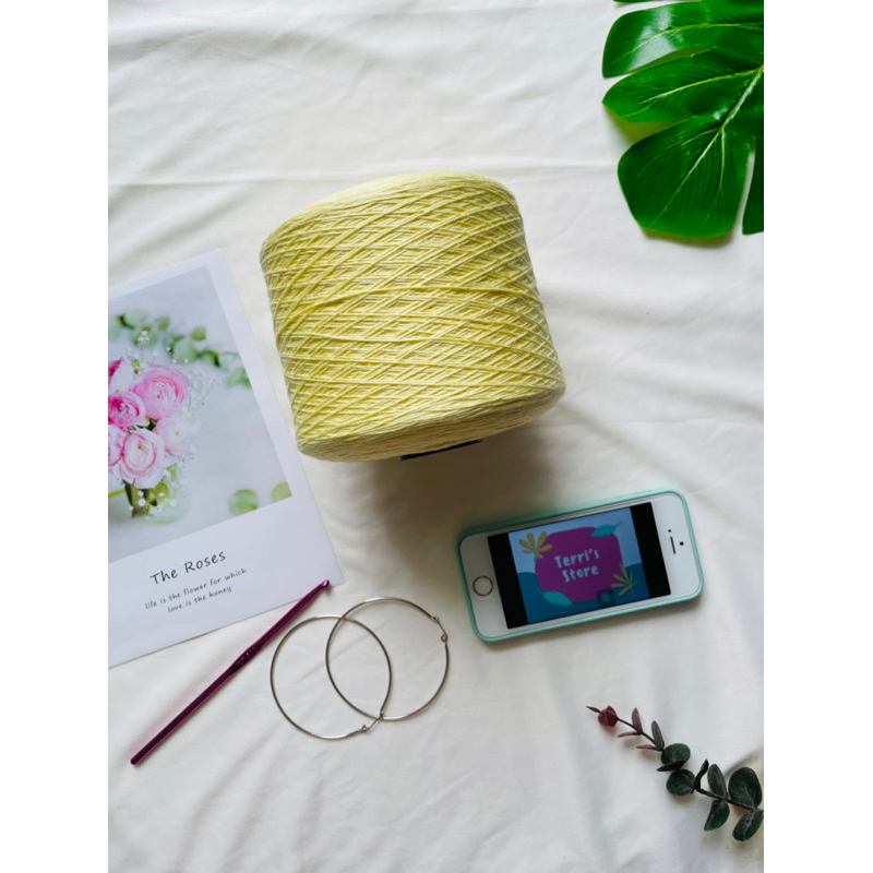 Yarn_Sợi Bambo - Sợi tre | Sợi chập - Cỡ sợi ~ 0.8mm | Sợi mùa hè xuất dư - Chuyên áo, váy, bikini, áo dài | Terri Store