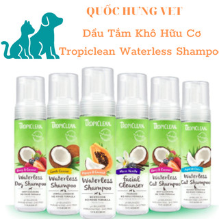 Sữa tắm khô cho chó mèo TROPICLEAN-Quốc Hưng Vet